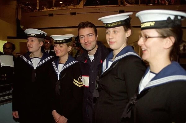 Nick Berry actor January 1999, at the Boat Show at London