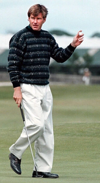 Nick Faldo British Open Golf Championship 1995 on the 16th green at St Andrews in
