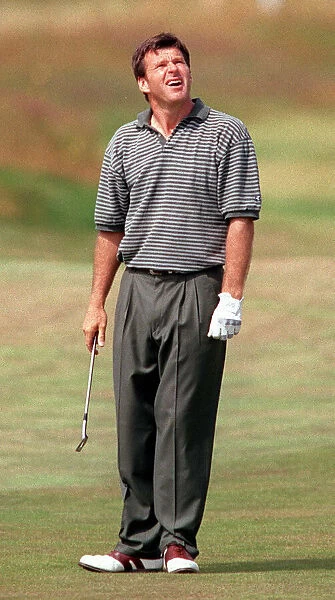 Nick Faldo at the Open Golf Championship Troon July 1997
