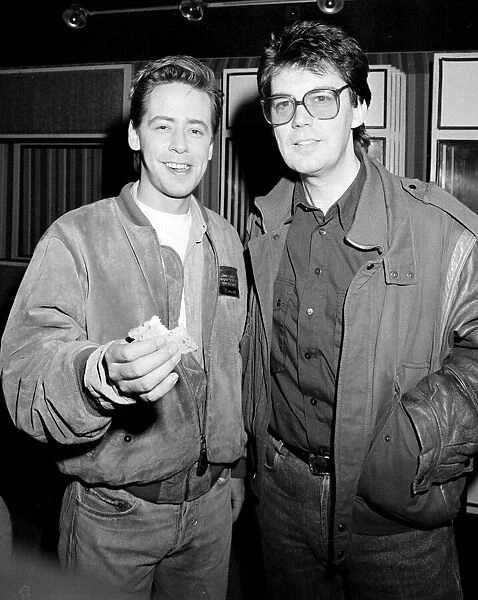 Nick Hayward & Mike Reid pictured 19  /  01  /  1989
