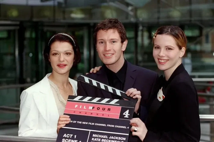 Framed Print : Nick Moran Actor October 98 With actress Kate Beckinsale