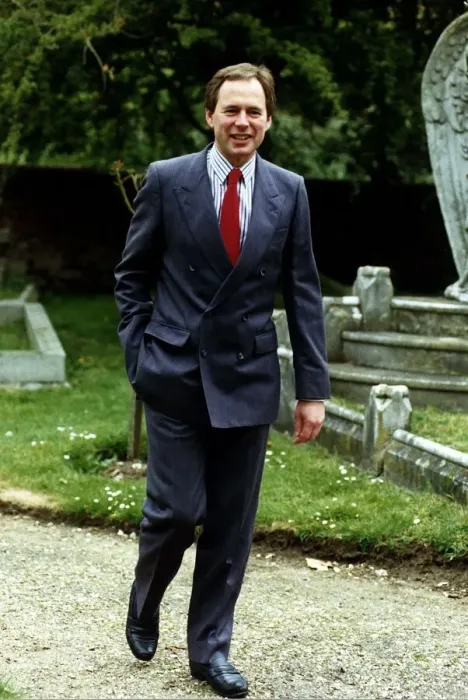 Framed Print : Nick Owen at Jayne Irvings Wedding May 1991 Framed Print : Nick Owen at Jayne Irvings Wedding May 1991