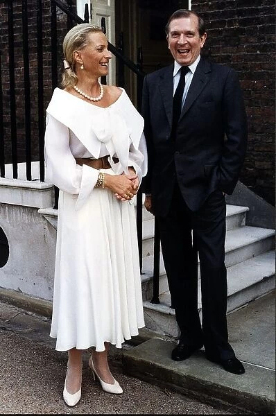 Nigel Dempster Daily Mail Writer with Princess Michael of Kent