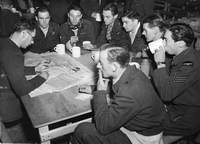 Framed Print : On the night of 23rd an 24th August 1943, aircraft of the Royal Air Force Bomber command Framed Print : On the night of 23rd an 24th August 1943, aircraft of the Royal Air Force Bomber command