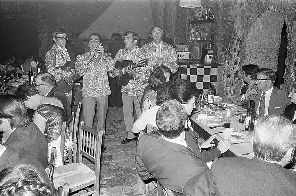 Night out in Majorca, Spain, August 1971