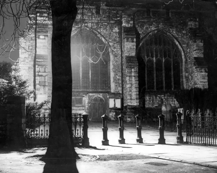 Framed Print : Night pictures of Maidstone, Kent showing the entrance to All Saints Church illuminated Framed Print : Night pictures of Maidstone, Kent showing the entrance to All Saints Church illuminated