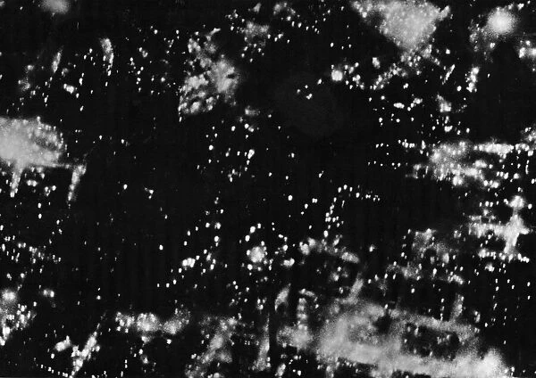 Night raid on Brunswick by Bomber Command. 14th October 1944 Brunswick with its