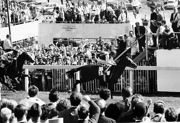 Nijinsky with Lester Piggott after winning the 1970 Epsom Derby 3rd June 1970