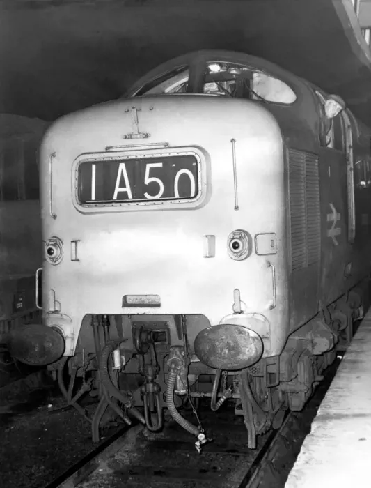 Framed Print : No. IA50 the new Tyne-Thames Express train at Newcastle Central Station on 6th March 1967 Framed Print : No. IA50 the new Tyne-Thames Express train at Newcastle Central Station on 6th March 1967