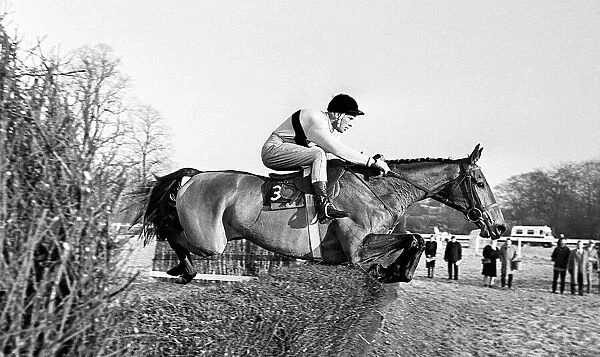 No1 Arkle in the King George VI steeplechase at Kempton Park 1965 with jockey Pat Taffe