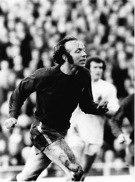 Nobby Stiles, footballer playing for Middlesbrough in 1972 Running