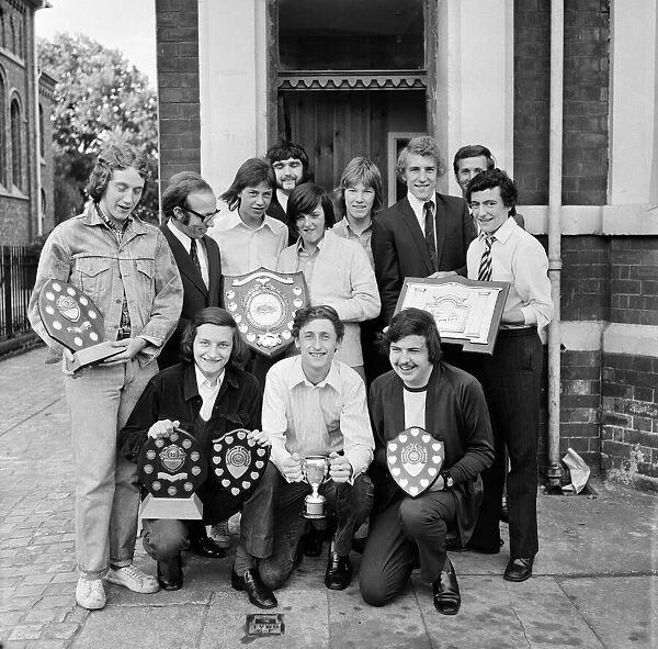Nobby Stiles presents trophies at Sacred Heart YC, Linthorpe Road. 1971