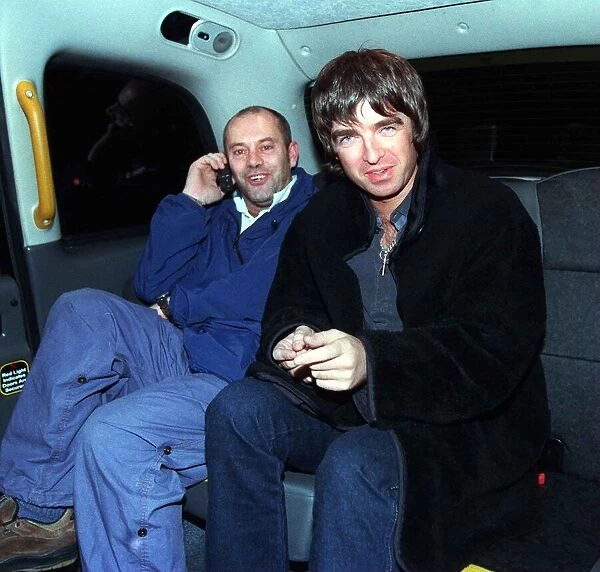 Noel Gallagher and Keith Allen in Glasgow October 1998