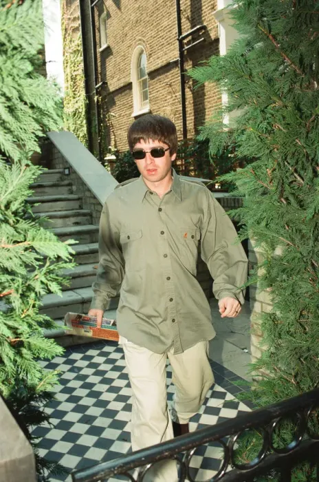 Framed Print : Noel Gallagher leaving his house Supernova Heights in North London