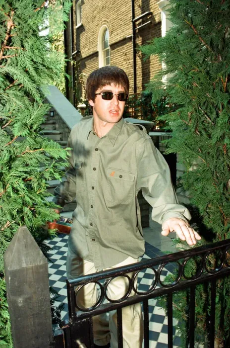 Framed Print : Noel Gallagher leaving his house Supernova Heights in North London Framed Print : Noel Gallagher leaving his house Supernova Heights in North London