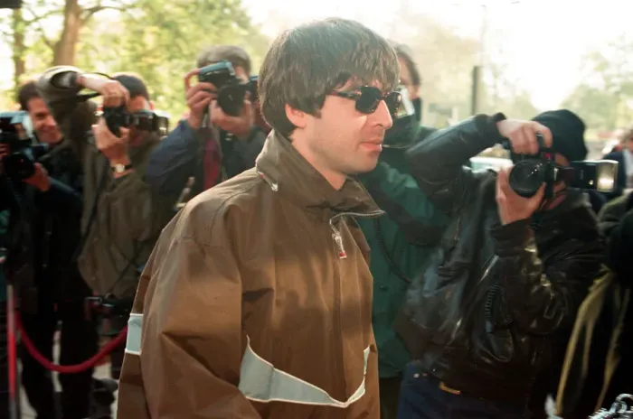 Framed Print : Noel Gallagher of Oasis arrives at The Park Lane Hotel for the Q Awards
