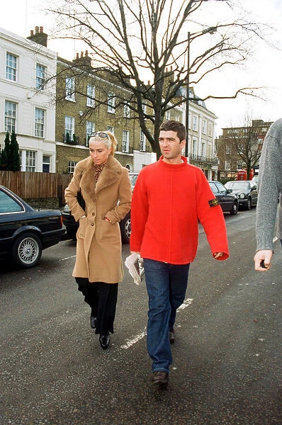 Noel Gallagher, from the pop  /  rock group Oasis, and his girlfriend Meg Matthews seen