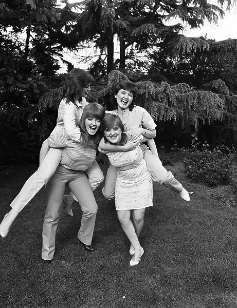 The Nolan sisters at home. 8th May 1981