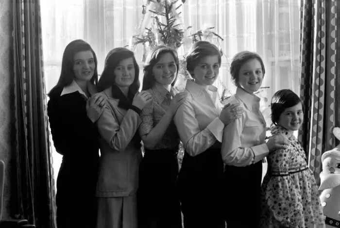 Framed Print : The Nolan Sisters: Six lovely young ladies aged from 9 to 24 years are appearing in Framed Print : The Nolan Sisters: Six lovely young ladies aged from 9 to 24 years are appearing in