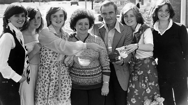 The Nolan sisters with mum and dad Tommy and Maureen, seen here in Blackpool