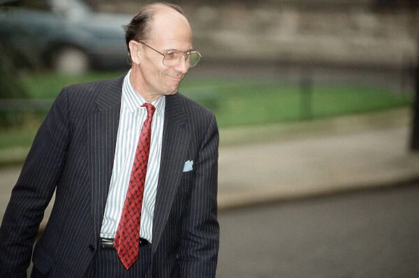 Norman Tebbit at 10 Downing Street amid the Conservative Party leadership battle