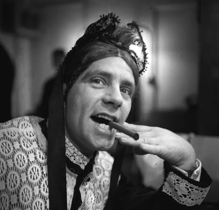Framed Print : Norman Wisdom 1958 as Charleys Aunt for new musical version