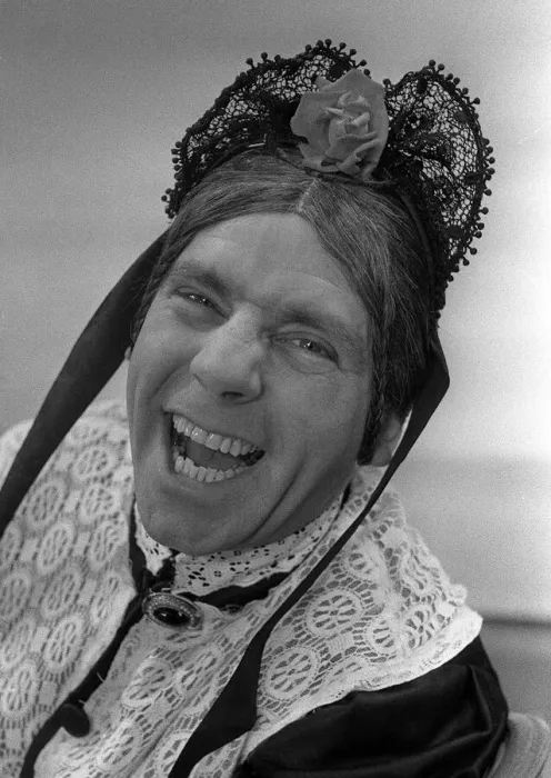 Framed Print : Norman Wisdom comedy actor as Charlies Aunt February 1958 Framed Print : Norman Wisdom comedy actor as Charlies Aunt February 1958
