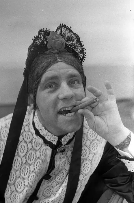 Framed Print : Norman Wisdom comedy actor as Charlies Aunt February 1958