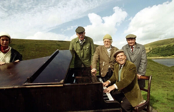 Norman Wisdom in his role as Billy Ingleton the piano player in the BBC situation comedy