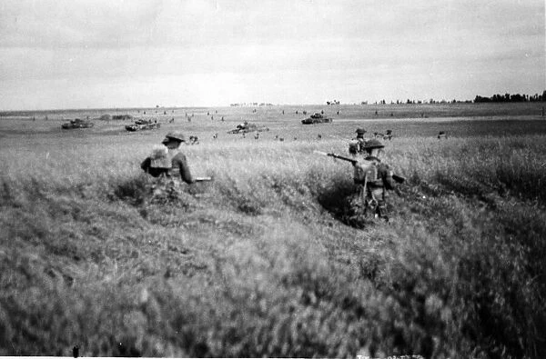 Normandy: British Infantry and Armour Attack. The British attack between Tilly