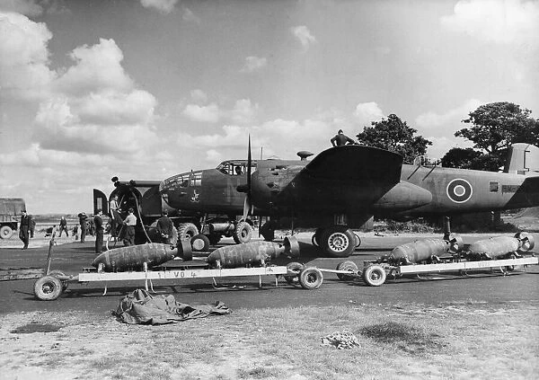 North American Mitchell of No. 180 Squadron RAF, being refuelled