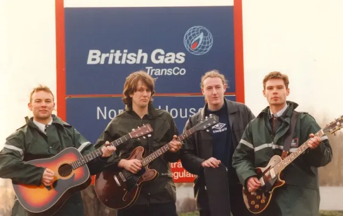 Framed Print : North East band Forgotton Sons, who all work for British Gas - l-r, Stan Matthews Framed Print : North East band Forgotton Sons, who all work for British Gas - l-r, Stan Matthews
