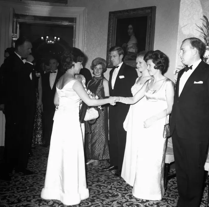 Framed Print : North East Royal Visit - Princess Margaret flew into Newcastle Airport