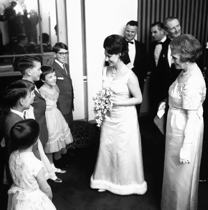 Framed Print : North East Royal Visit - Princess Margaret flew into Newcastle Airport