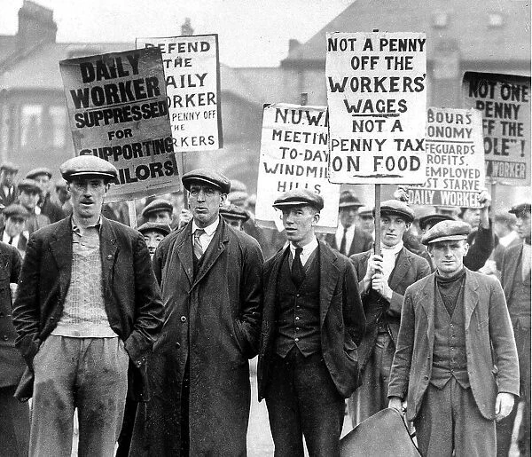 North East workers demonstrating during the General Strike of May 1926