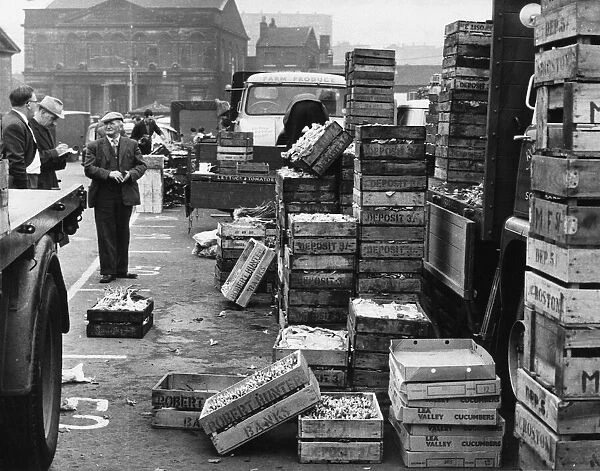 North Market Cazneau Street, Liverpool, Merseyside. Circa 1960