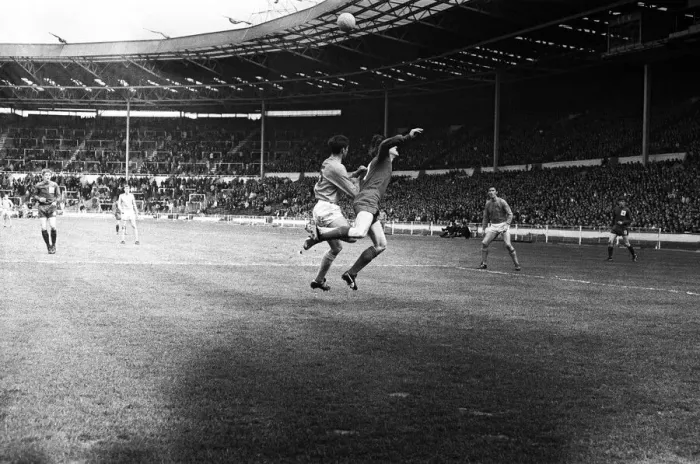 Framed Print : North Shields v Sutton FA Amateur Cup match held at Wembley. 12th April 1969 Framed Print : North Shields v Sutton FA Amateur Cup match held at Wembley. 12th April 1969