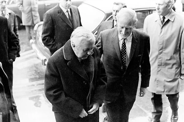 Northern Ireland November 1971, Prime Minister Harold Wilson seen here meeting the troops