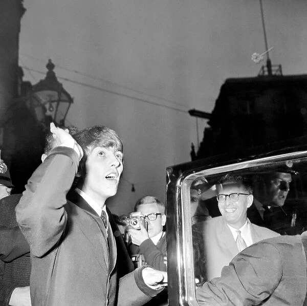 Northern premiere of The Beatles film A Hard Days Night in Liverpool
