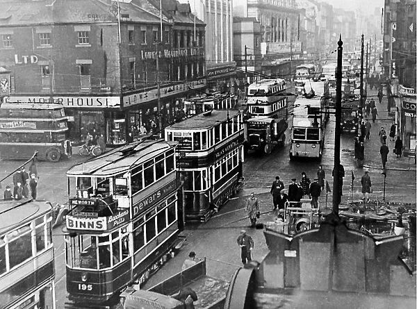 Northumberland Street, Newcastle in November 1938