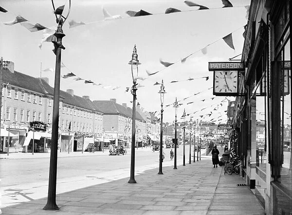 Northwood decorated for King George V Silver Jubilee 1935