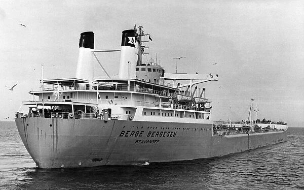 The Norwegian tanker, Berge Bergesen. 30th June 1966