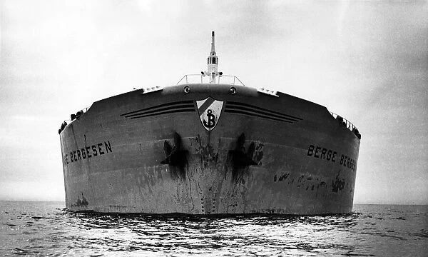 The Norwegian tanker, Berge Bergesen. 30th June 1966