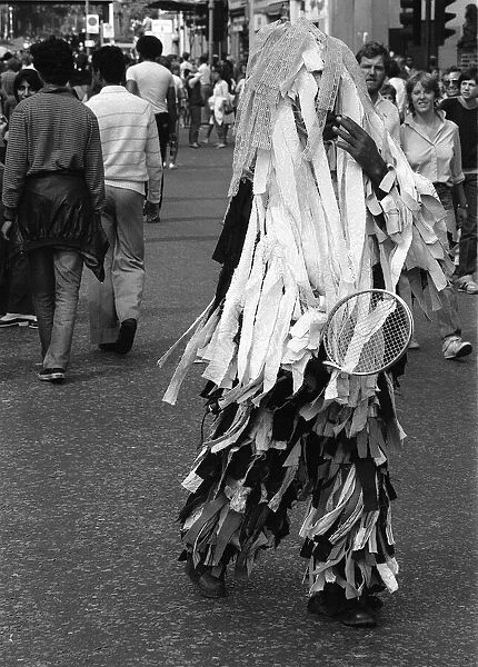 Notting Hill Carnival August 1982 Characters at the carnival dressed up