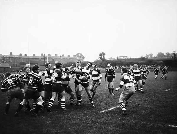 Nuneaton 8-31 Coventry, Rugby Union match, Wednesday 19th September 1962