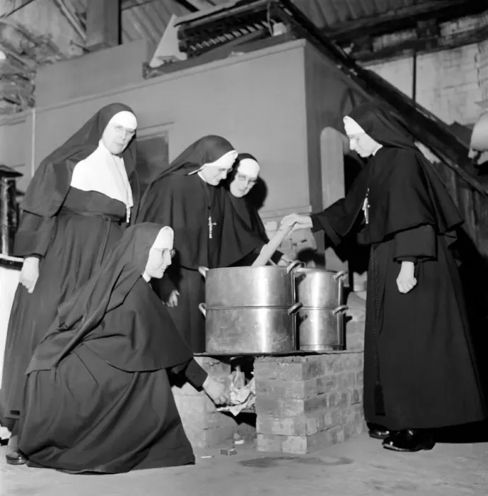 Framed Print : The Nuns at the Convent of Santa Maria Luton, have formed their own civil defence group Framed Print : The Nuns at the Convent of Santa Maria Luton, have formed their own civil defence group