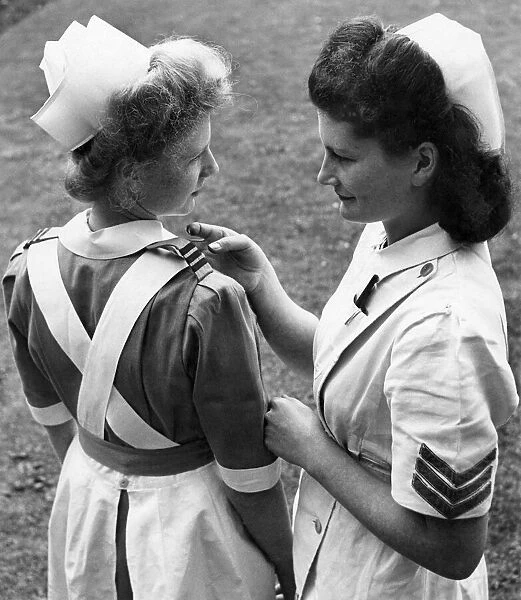 Nurses at Dulwich Hospital had a preview today of uniforms they will wear in the future