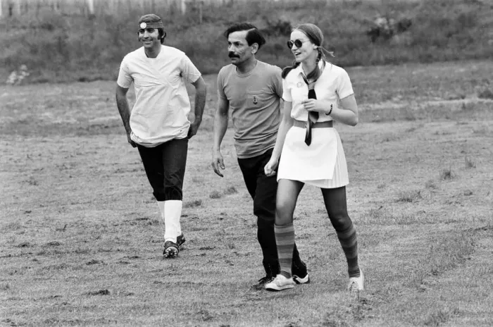 Framed Print : Nurses and Porters from Battle Hospital, Reading, take part in a game of football in Framed Print : Nurses and Porters from Battle Hospital, Reading, take part in a game of football in