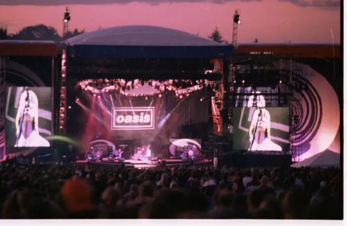 Framed Print : The Oasis concert 1996 at Knebworth Framed Print : The Oasis concert 1996 at Knebworth