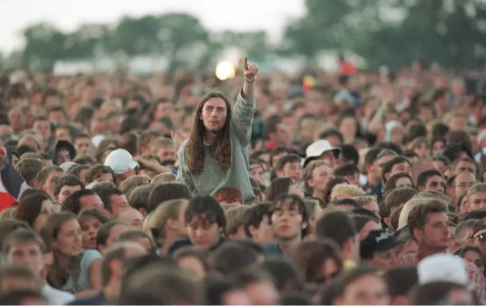 Framed Print : Oasis Fans enjoying the concert at Knebworth Framed Print : Oasis Fans enjoying the concert at Knebworth